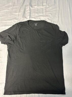 Club Monaco Black Pocket Crew Tee